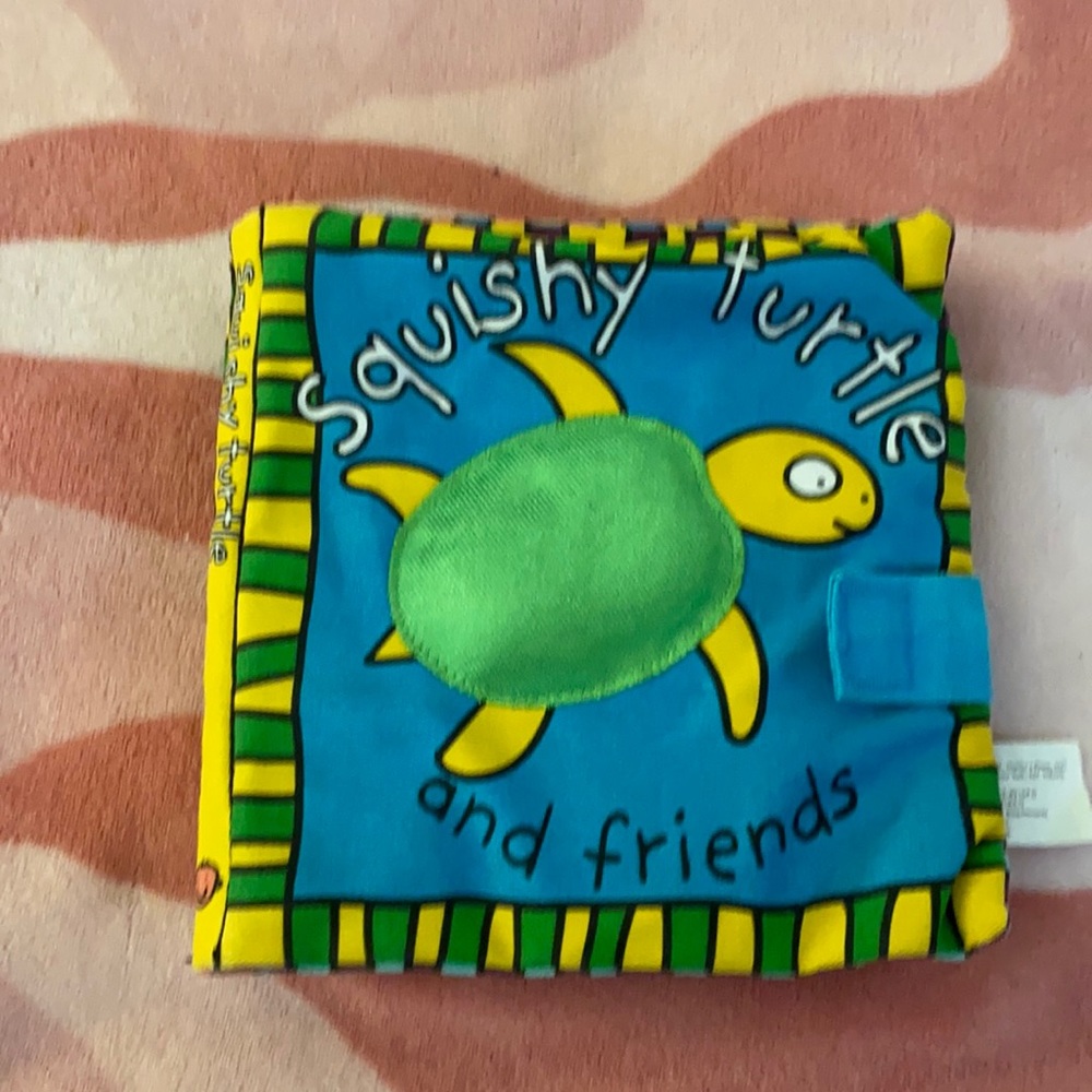 Washable baby material book folds bends